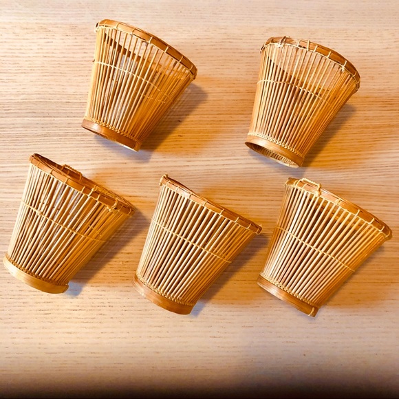Lillian Vernon Other - Lillian Vernon Vintage Straw Container 5 Piece Set